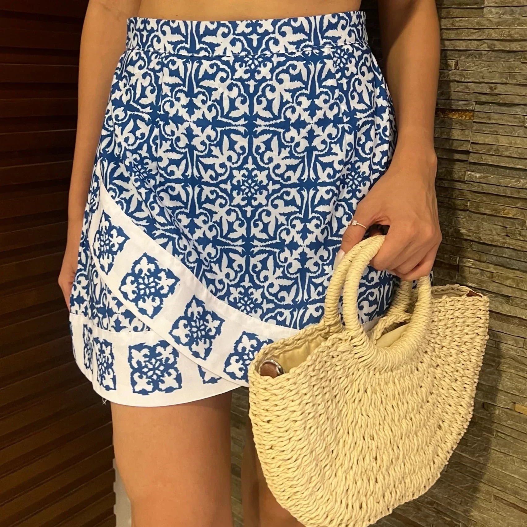 MOROCCAN SKIRT BLUE - Image 9
